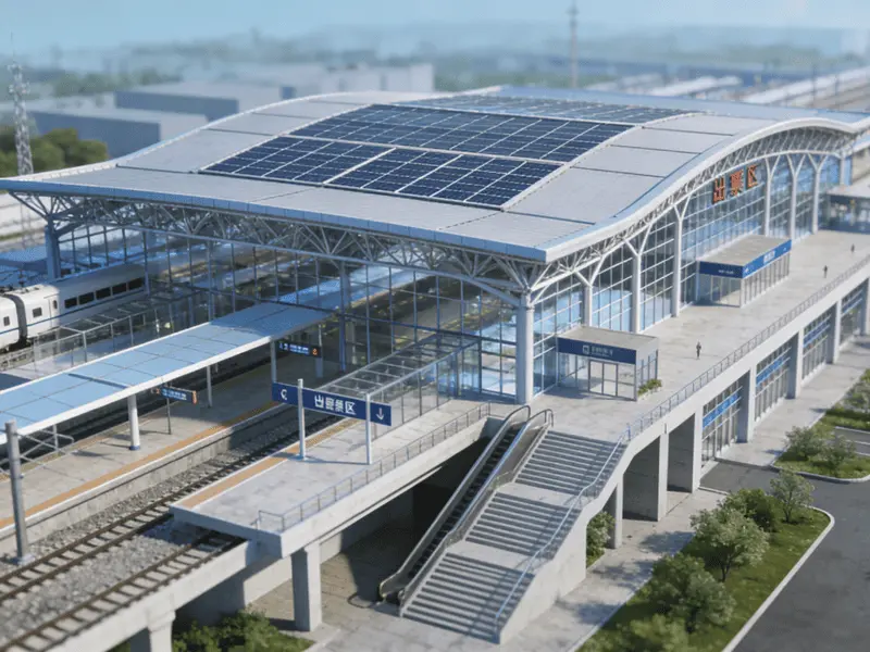 Multifunctional Karfe Structure Train Station