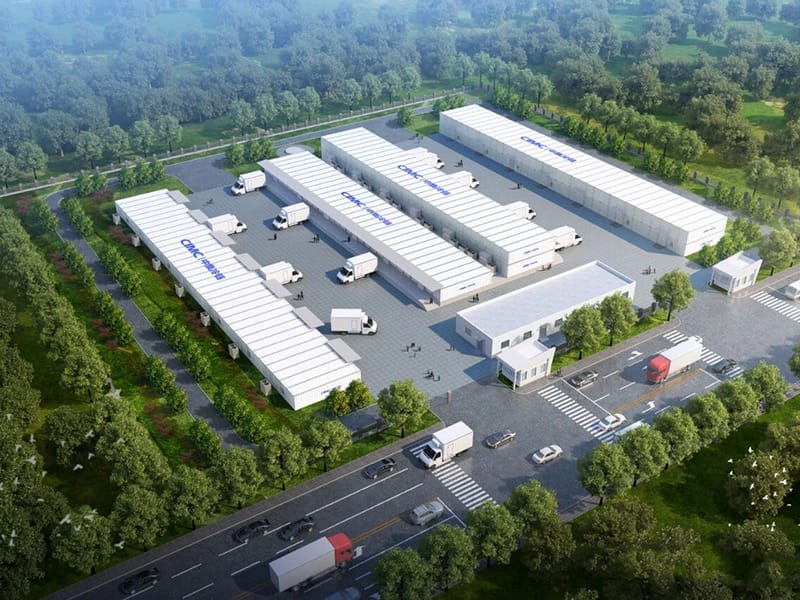 Prefab Karfe Tsarin Ginin Warehouse