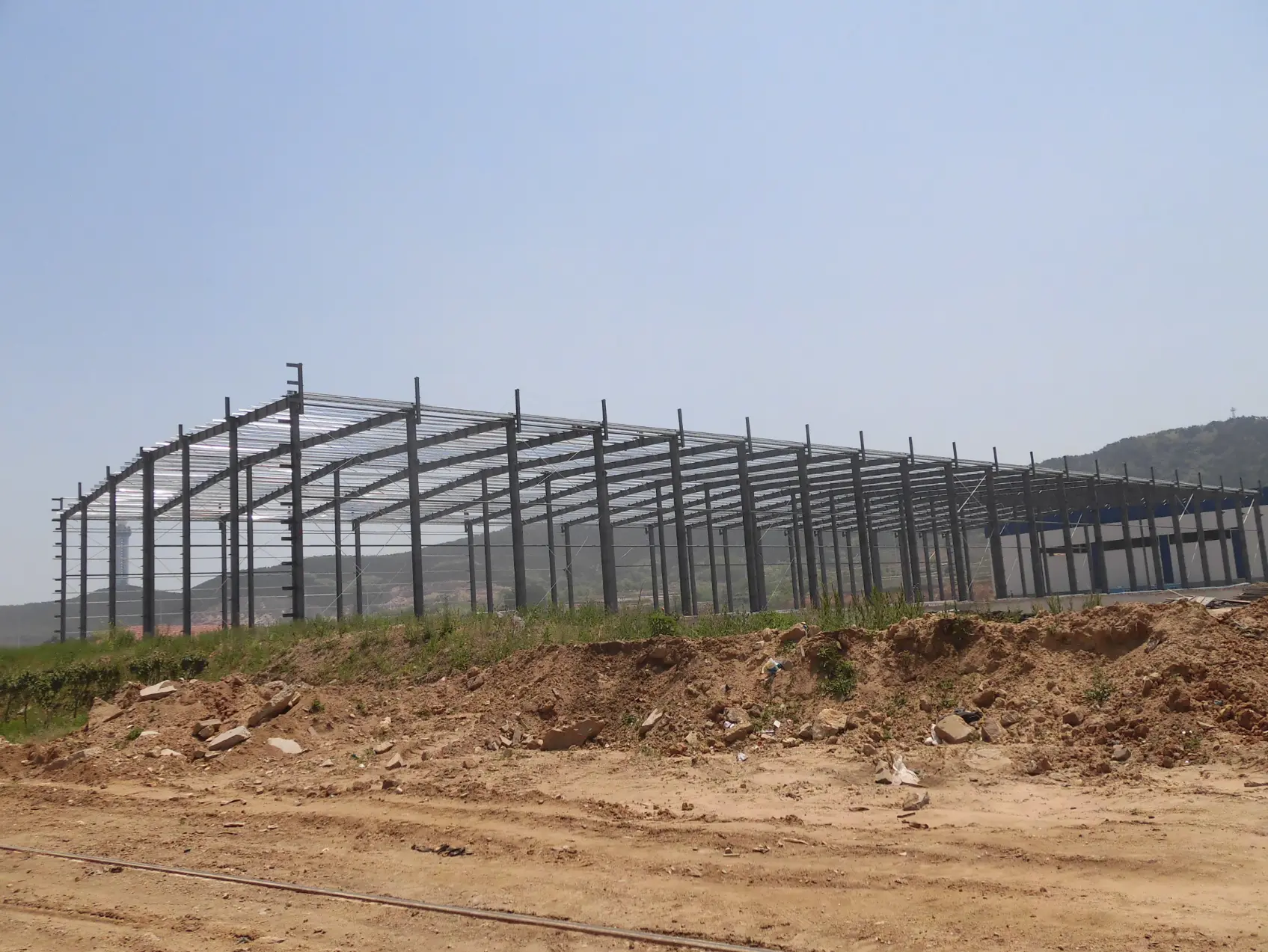 Prefabricated karfe firam dabbobi gini gini