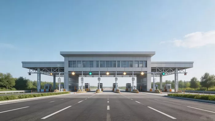 Karfe Frame Highway Toll Station Construction