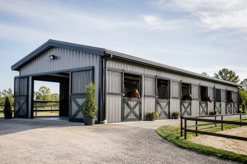 Karfe Frame Horse Stable Construction