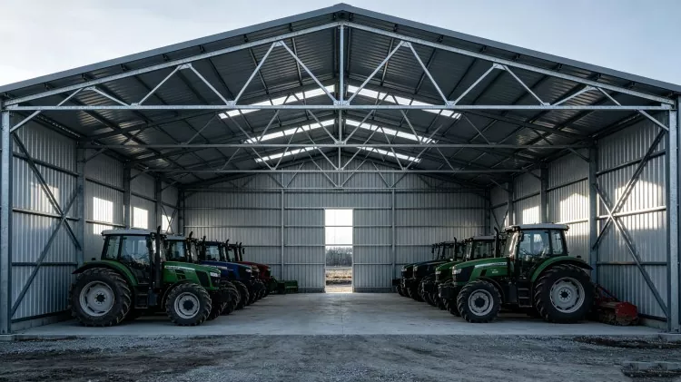 Tsarin Karfe Aikin Noma Warehouse Gina