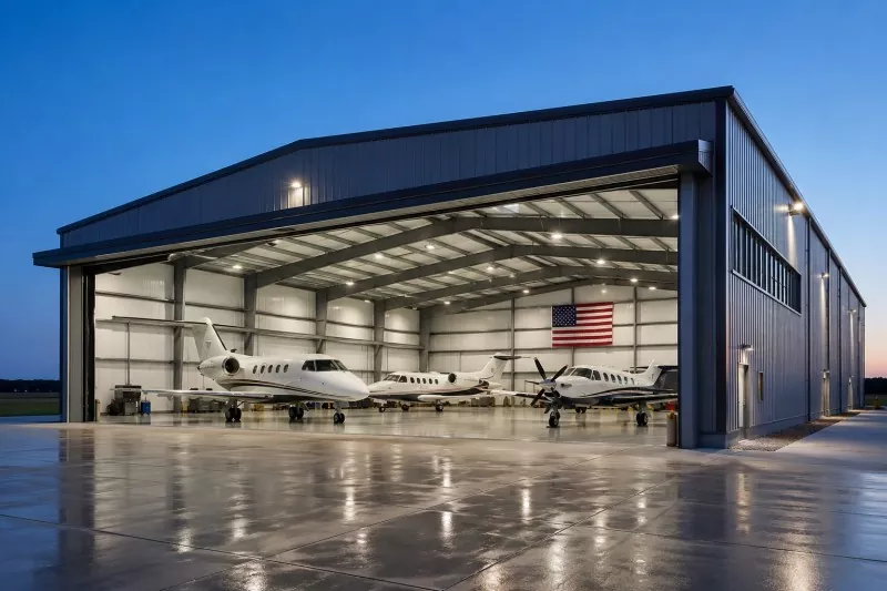 Tsarin Karfe Mai zaman kansa Hangar Gina